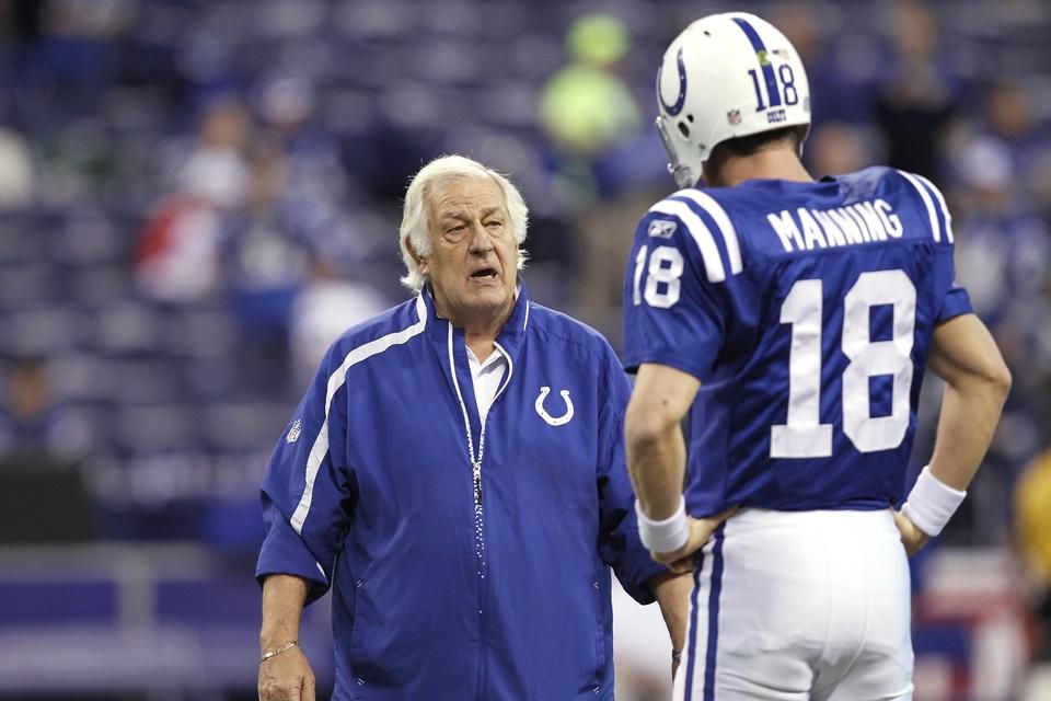 Tom Moore és Peyton Manning az Indianapolis Coltsban (Fotó: Getty Images)