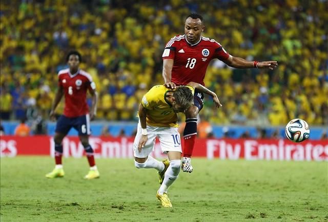 A drámai pillanat, amelyet Zúniga, Neymar és sok-sok szurkoló sem felejt (Fotó: Action Images)