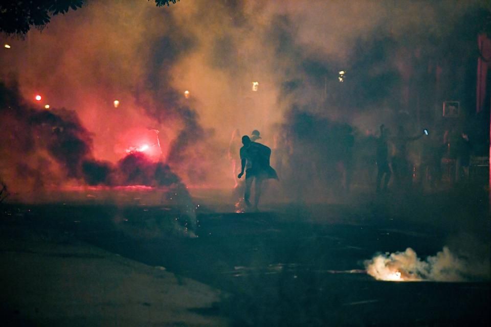 A PSG-drukkerek felégették Párizst a vereség után (Fotó: Getty Images)