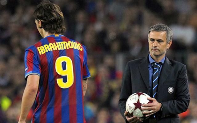 Ibrahimovic és Mourinho 2010-ben már ellenfélként találkozott (Fotó: goal.com)