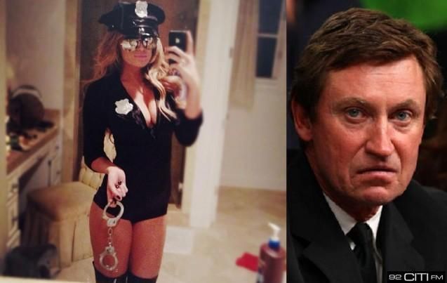 Ó-ó egy rendőrnő az álmom... Kérdés, hogy Wayne Gretzky mennyire örül lánya ilyen jellegű fotóinak (Fotó: 92citifm.ca)