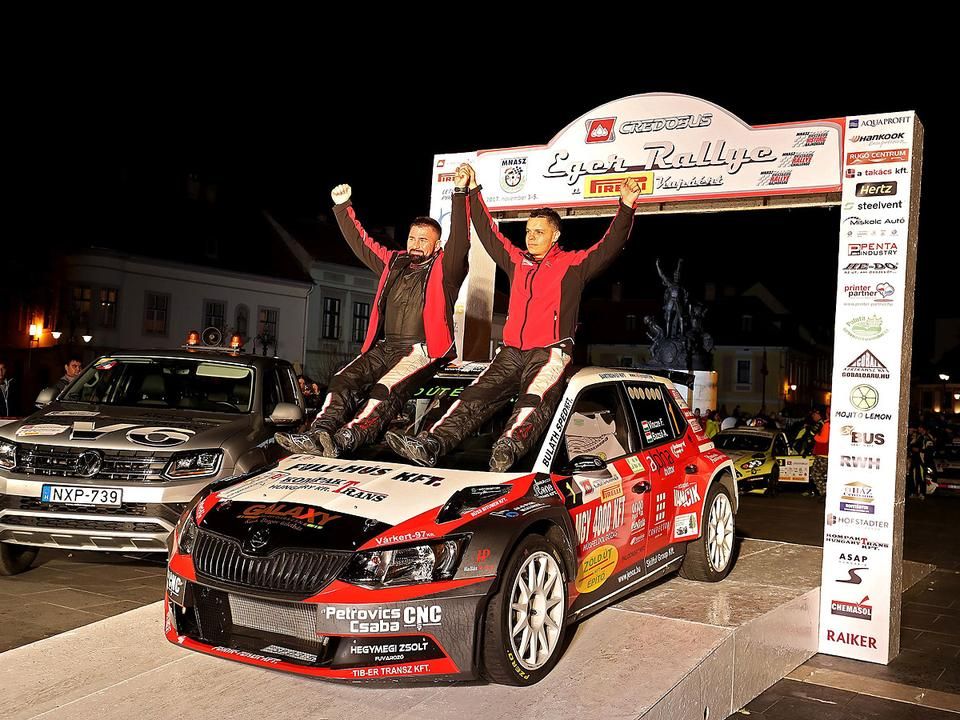 Vincze Ferenc és Bazsó Attila a navigátor 44. születésnapján nyert először (Fotó: Rallye Évkönyv 2017/Szabó-Jilek Ádám)