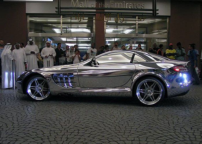 A fehérarany Mercedes Benz Brabus SLR McLaren (Fotó: exoticsonroad.com)