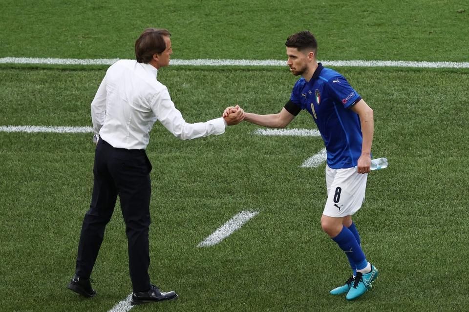 Jorginhóval kevés jobb dolog történhetett volna, mint hogy Mancini lett az olaszok szövetségi kapitánya (Fotó: AFP)