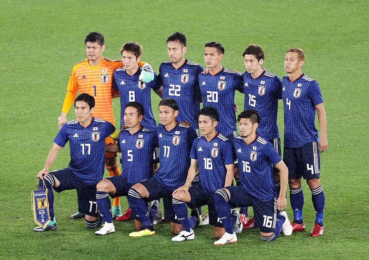 Japán válogatottja (Fotó: AFP)