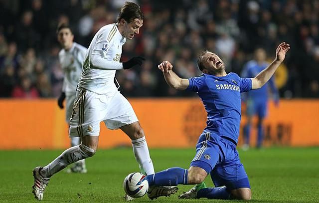 A Chelsea szenvedett a Swansea ellen (Fotó: Action Images)