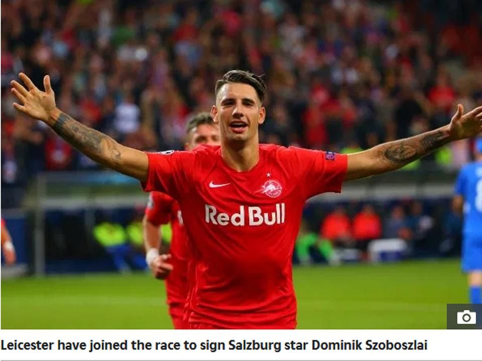 Angliában ezúttal a Leicesterrel hozták hírbe Szoboszlai Dominikot (Forrás: The Sun)