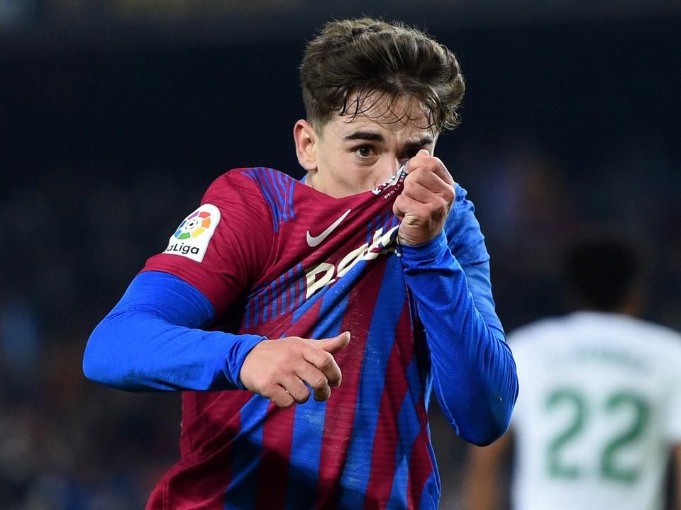Gavi is villant, így ő is megszerezte első gólját a Barcelonában (Fotó: Getty Images)