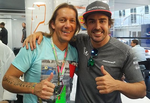 Nagy a barátság a kétszeres F1-es világbajnok Fernando Alonsóval