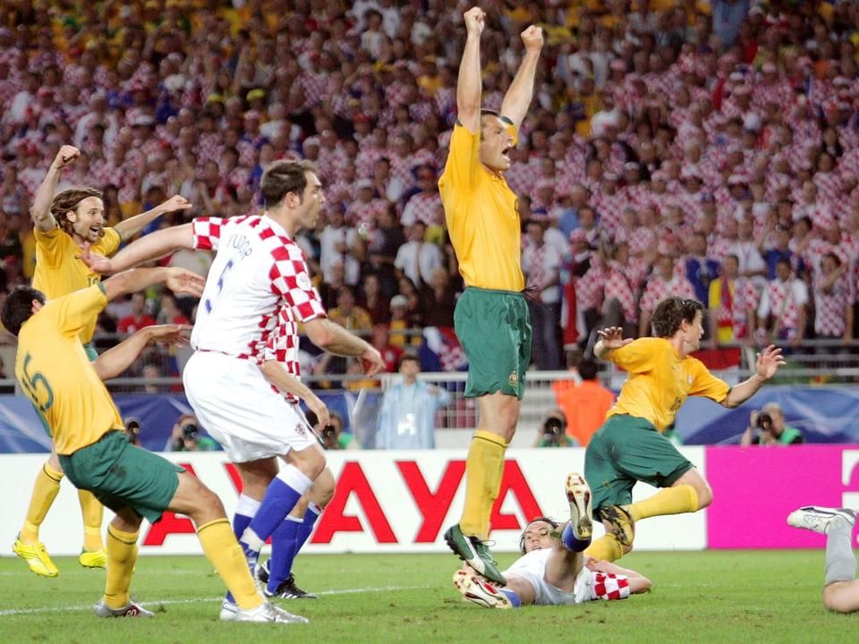 Viduka azért nagyon ünnepelte az ausztrál gólt a horvátok elleni vb-mérkőzésen, 2006-ban... (Fotó: AFP)