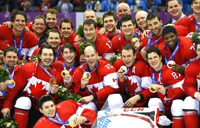 Az olimpiai bajnok kanadai csapat (Fotó: Action Images)