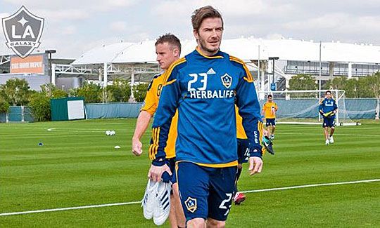 Beckham újra edzésbe állt a Los Angeles Galaxy csapatánál (Forrás: Facebook.com/Beckham)