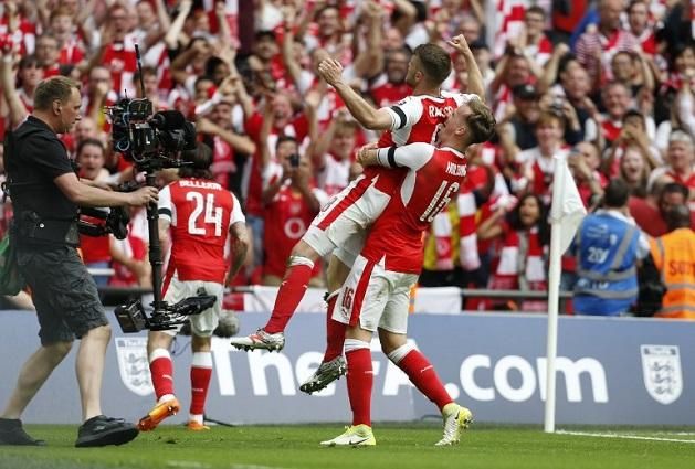 Ramsey szerezte a minden eldöntő találatot (Fotó: AFP)