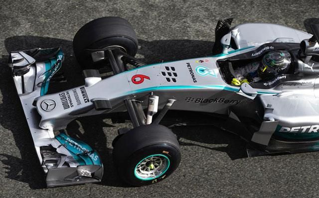A Mercedes ma is rendkívül gyors, ezt már bizonyította Rosberg (Fotó: Twitter/mb_msp)
