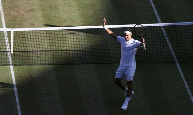 Federer pazar tenisszel jutott az elődöntőbe (Fotó: AFP)