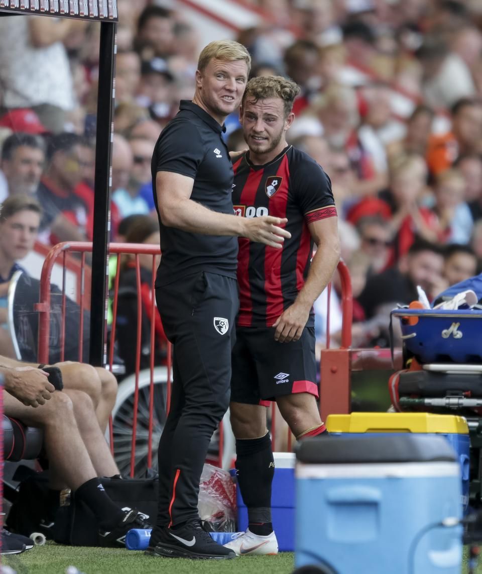 Ryan Fraser is sokat köszönhetett Howe-nak a Bournemouthnál eltöltött idejük alatt (Fotó: Getty Images)