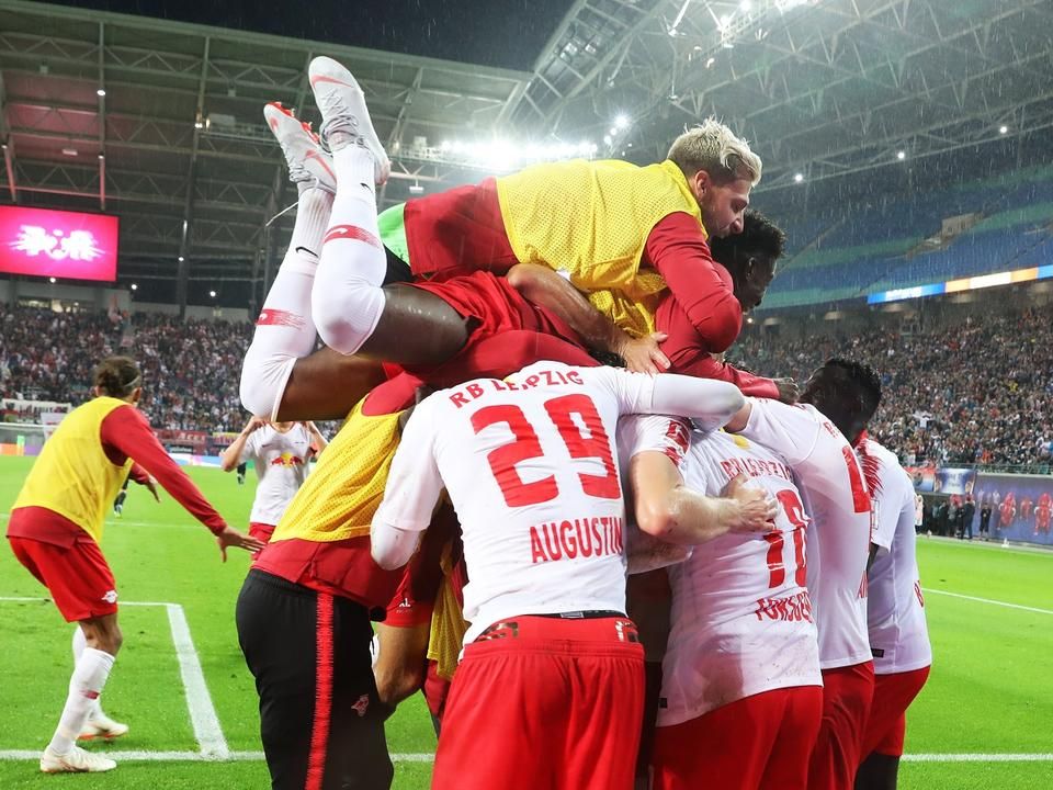 Az RB Leipzig a Bundesliga mellett az Európa-ligában is jól szerepelne (Fotó: AFP)