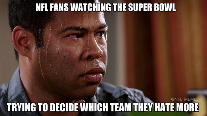 Vajon melyikük az utáltabb csapat? (Fotó: NFL Memes)