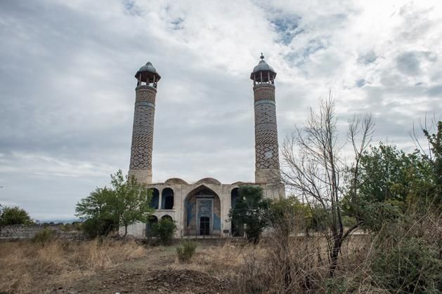 Egykori mecset, Agdam (Fotó: AFP)