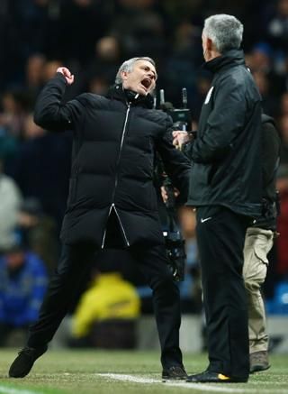 Mourinho „visszafogott” öröme (Fotó: Action Images)