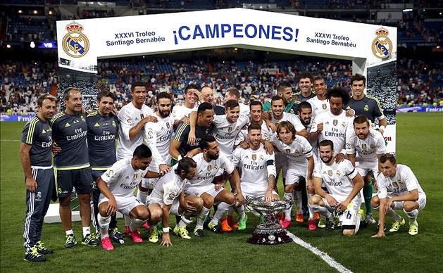 A Real Madrid 25. alkalommal nyerte meg a Santiago Bernabéu-trófeát (Fotó: Reuters)