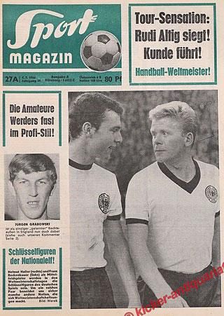 Látták a jövőt: Beckenbauer és Haller a meccs előtti címlapon