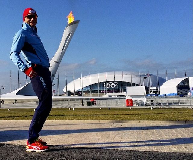 Havard Bökko átértelmezte az olimpiai fáklya szerepét (Forrás: Instagram.com/havardbokko)