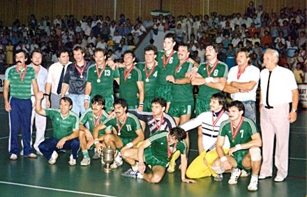 Az 1985-ös MNK-győztes győri csapat (Fotó: www.gyorietofkc.hu, Deáki István)