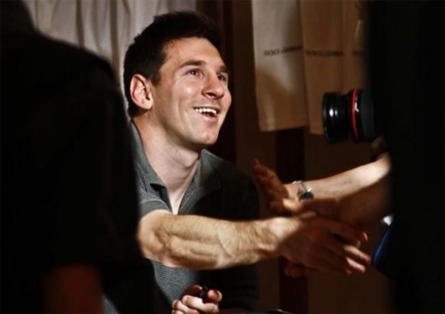 Messi dedikál (forrás: corrieredellosport.it)