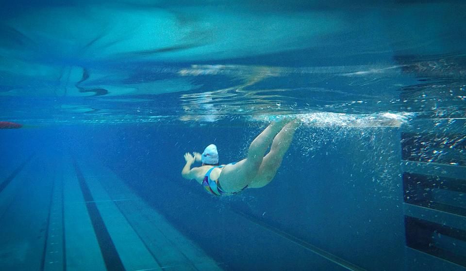 A cél felé a víz alatt (Fotó: sportolimpia.ro)