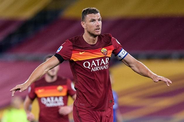 Edin Dzeko holtversenyben már negyedik az AS Roma örökös góllövőlistáján (Fotó: AFP)