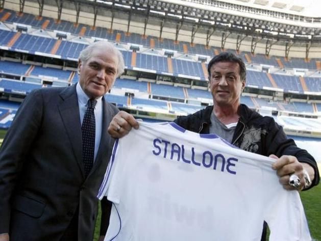 Sylvester Stallone színész, Real Madrid (Fotó: www.marca.com)
