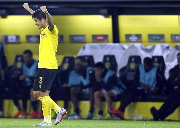Pak Dzsu Ho győztes góllal debütált a Dortmundban (Fotó: Action Images)