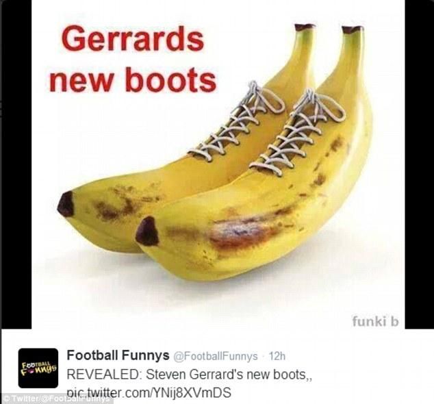 Gerrard új futballcsukái (Forrás: Daily Mail)