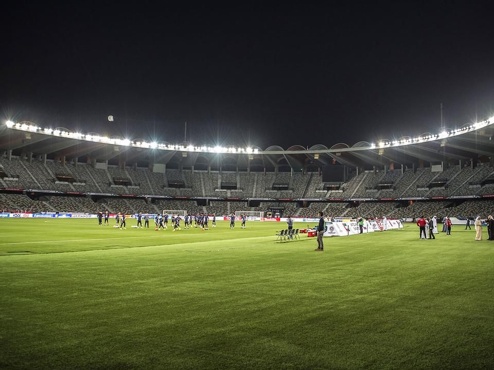 A döntőnek otthont adó Zayed Sports City Stadium (Fotó: AFP)