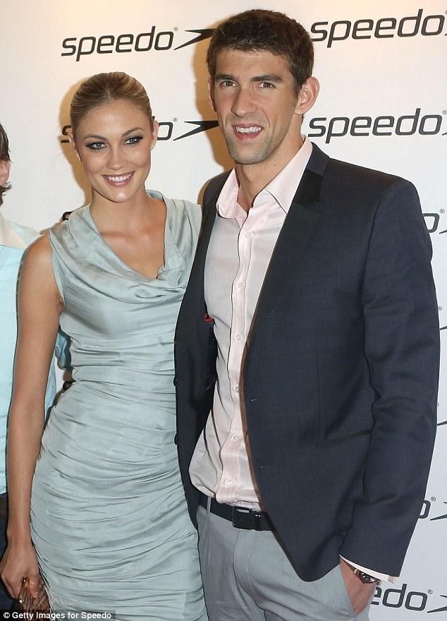 Megan Rosee és Michael Phelps, amikor még minden szép volt (forrás: Daily Mail)