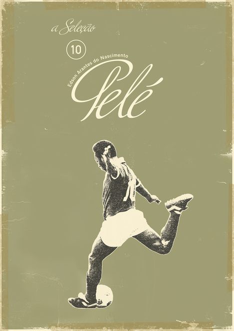 Pelé, a legnagyobb 10-es (Kép: Zoran Lucic, behance.net/zoranlucic/)