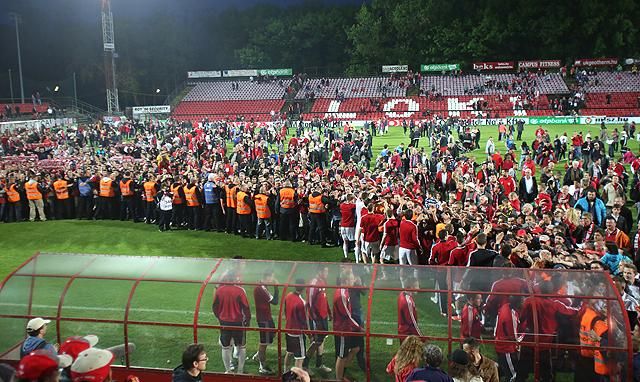 Minden szempontból felejthetetlenre sikerült a stadion búcsúztatása (Fotó: Tumbász Hédi)