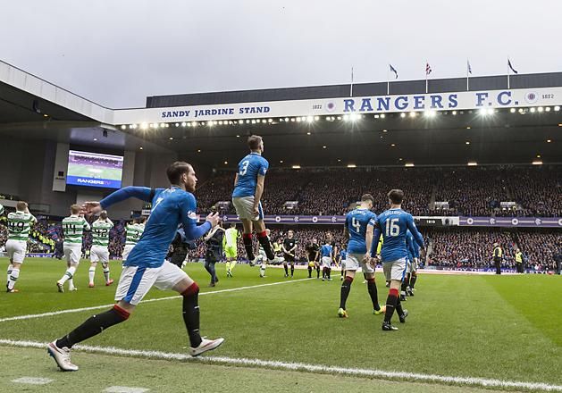 A Rangers a mostani szezontól újra egy osztályban szerepel ősi riválisával, a Celtickel (Fotó: AFP)