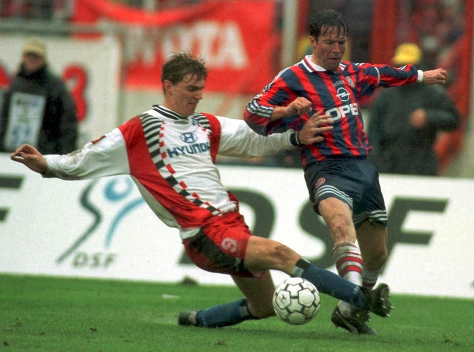 Matthäus (jobbra) maga is játszott a Bayernben, amely szerinte még sosem volt olyan erős, mint ma (Fotó: AFP)