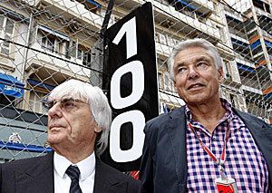 Bernie Ecclestone és az F1 új elnöke, Peter Brabeck