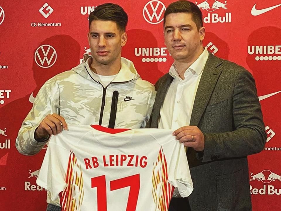 Esterházy Mátyás (jobbra) elmondta, Szoboszlai Dominik a Lipcsében felvázolt projekt miatt döntött a német klub mellett (Fotó: EM Sports Consulting)