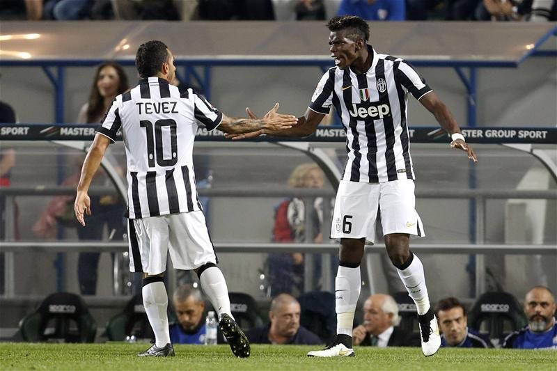 Tévez és Pogba a Juventus BL-góljainak 75 százalékában vállalt szerepet (Fotó: Reuters)