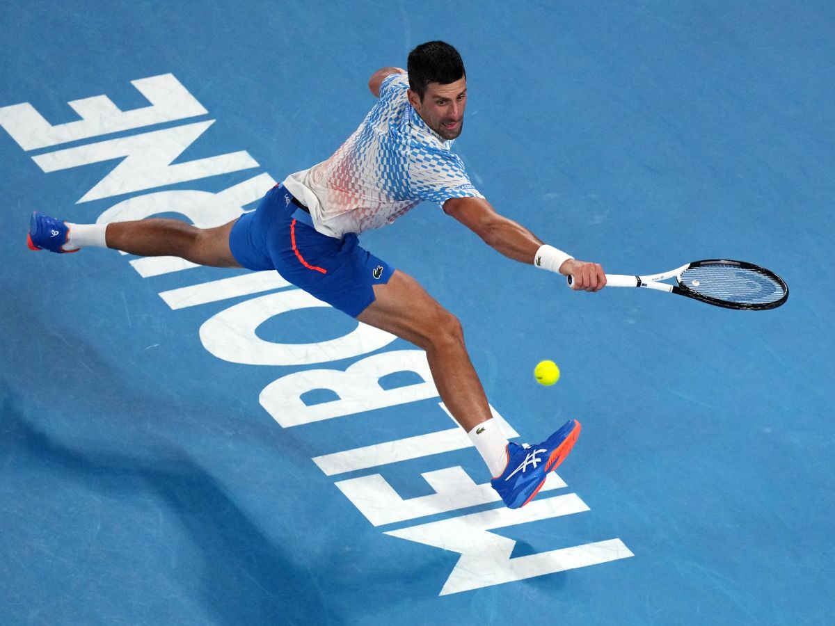 Djokovics parádésa teniszezett a döntőben (Fotó: Reuters)