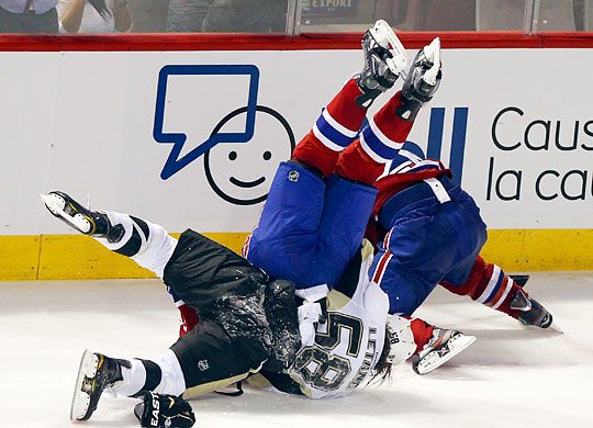 A Penguins és a Canadiens meccsén voltak érdekes jelenetek (Fotó: Reuters)