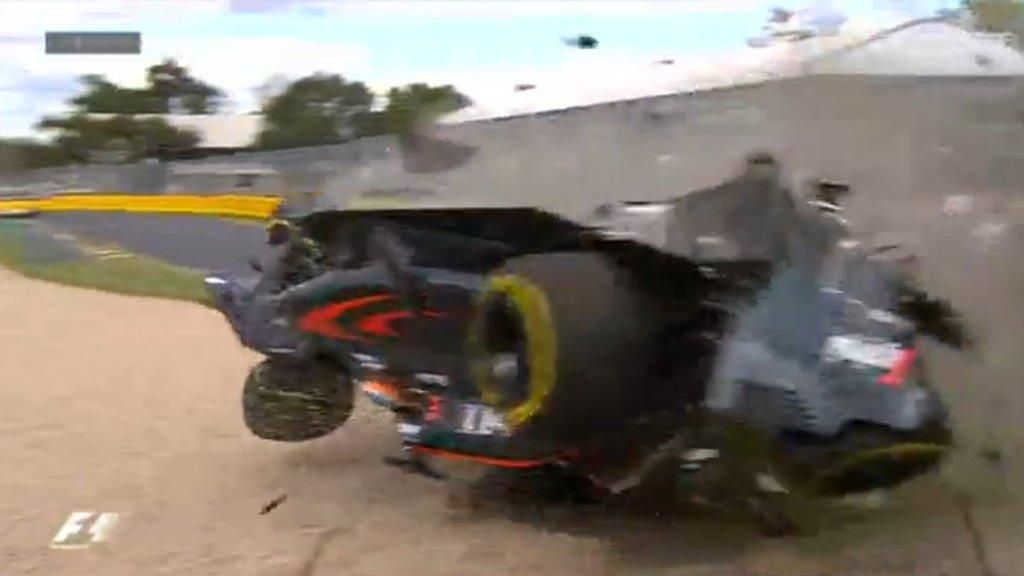 Az összetört McLaren-Honda