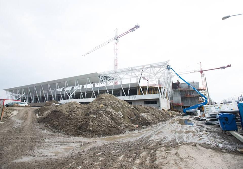 Így áll a Sóstói Stadion építése (Fotó: Facebook/VideotonFC)
