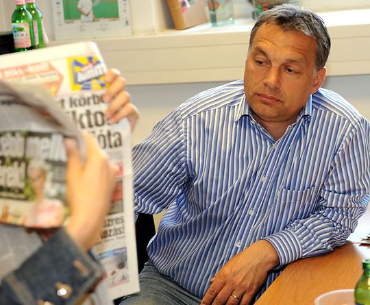 Orbán Viktor elégedetlen (Fotó: Németh Ferenc, archív)