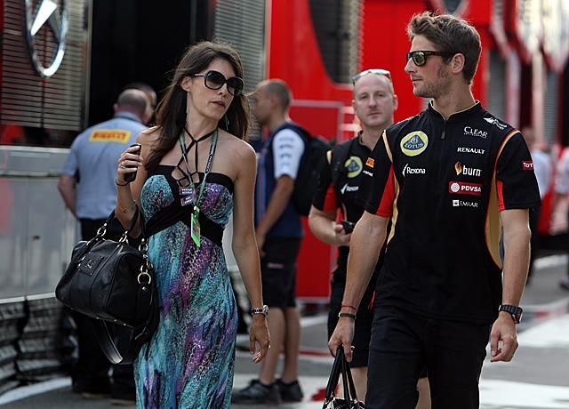Marion Jollés és Romain Grosjean
