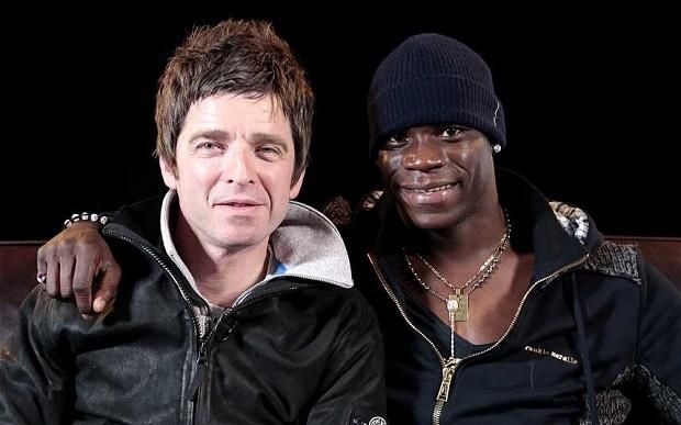 Noel Gallagher és Mario Balotelli (Forrás: telegraph.co.uk)